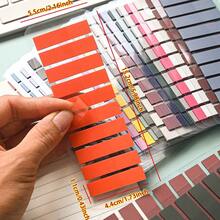 32 Packs (6400 Sheets) / 23 Packs (4600 Sheets) / 14 Packs (2800 Sheets) / 10 Packs (2000 Sheets) 7 Packs (1400 Sheets) / 6 Packs (1200 Sheets) Semi-Transparent PET Sticky Notes, Index Stickers, Indicator Stickers, Solid Color Attractive Index Stickers, Student & Office Supplies - Multicolor - View 2