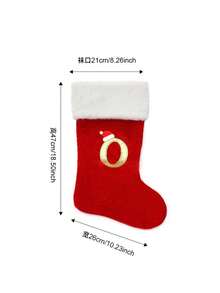 Large Christmas Stocking, Christmas Decoration English Letter Small Pendant, Letter Socks, Cartoon Gift Bag For Children