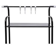 KingnetStore – Bathroom Shelf Above The Toilet | Toilet Furniture And Washing Machine Shelf | Storage With 3 Waterproof Shelves With Hooks And Towel Bar | Space-Saving Organizer For The Bathroom | White - 白色 - 查看 6