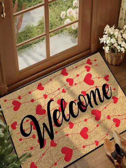 1 pezzo Zerbino premium in flanella con motivo a foglia d'acero, piccolo tappeto, 830g/㎡, pelle amichevole, anti-pillingfacile da curare, lavabile in lavatrice, inodore, adatto per la decorazione della casa, della stanza, zerbino da interno