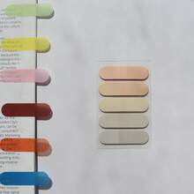 100张透明便签自粘书签注释阅读书透明标签卡哇伊可爱文具 - 彩色 - 查看 20