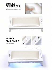 LULAA Hand Pillow Nail Lamp, UV Gel Nail Lamp LED Nail Light Fast Dryer For Gel Polish Curing Large Space Manicure Tool - Multicolor - View 5