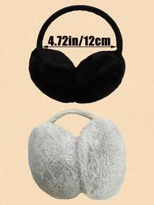 4/1 Piece Of Loose Large-Head Woolen Hat, Windproof And Warm All-Match Knitted Hat, Pile Hat, Cold-Proof Earmuffs, And Knitted Touch-Screen Gloves. Autumn Decor Valentines Gift - Multicolor - View 9