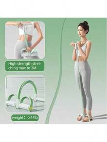 Multifunctional Tension Rope, 4 - Tube Elastic Yoga Pedal Puller Resistance Band, Natural Latex Tension Rope Fitness Equipment, Suitable For Abdomen/Waist/Arm/Leg Stretching And Weight - Loss Training