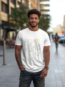 Benson Boone Shirt, Benson Boone Merch Graphic T Shirt, Perfect For Fans, High Quality, Comfortable, Soft And Breathable Short-Sleeved Top, Pure Cotton Unisex T-Shirt 220g - White - View 1