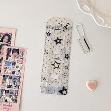 INS风格卡通星星图案透明闪光卡包，偶像收藏相册 - 彩色 - 查看 17