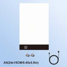 1 Piece Of Painting Sketch Reproduction Lamp Board, With 3 Brightness Adjustment Levels, Powered By USB, Portable Diamond Painting LED Lamp Pad, 5D Diamond Art Tracking Lamp Box Set, High Light Transmittance Acrylic Material, Back-To-School Season, Holiday Gift, Suitable For Diamond Painting, Sketch Painting, Oil Painting, Anime Design - Multicolor - View 15