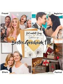 刮刮卡套装（含信封） - “时光更美好”和“深呼吸”主题设计，可自行填写奖励，独特的生日和特殊场合个性化礼品卡，可书写刮刮卡，可自行填写优惠券，生日贺卡，刮刮卡 - 彩色 - 查看 6