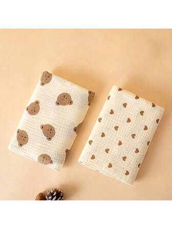 1pc Baby Muslin Swaddle Blanket, Newborn Hospital Receiving Blanket, Multipurpose Soft & Skin-Friendly Bath Towel, Reusable & Washable, Great Gift For Babies