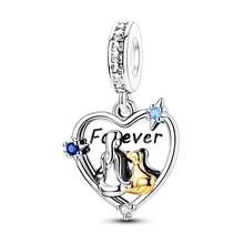 1 قطعة من الفضة المطلية بالذهب قلادة على شكل كلاب من أنواع الريتريفر الذهبي والبومرانيان والبيجل والبلدوج والشنوزر، مناسبة لصنع الأساور والقلائد والمفاتيح والمجوهرات DIY، هدية مناسبة للأصدقاء والعائلة للاستخدام اليومي