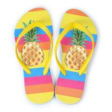 Women's Customized Flip-Flop Sandal With Original Print - Pineapple - View 2