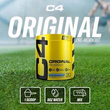 C4 Original Pre Workout Powder Fruit Punch - Vitamin C For Immune Support - Sugar Free Preworkout Energy For Men &Amp; Women - 150mg Caffeine + Beta Alanine + Creatine - 60 Servings - Flavor NameB - 查看 7