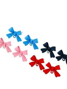 Pendientes de botón minimalistas con lazo elegante, joyería de alta gama