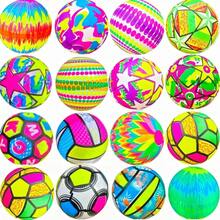 Kit Of 20 Assorted Inflatable Vinyl Beach Balls For Children - Multicolor - View 7
