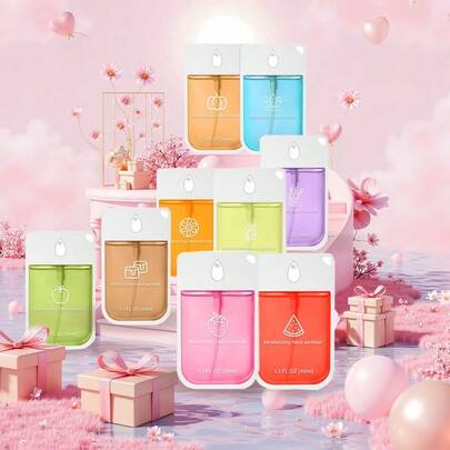 1 Pc With Silicone Sleeve And Hook 50ml Moisturizing Hand Sanitizer Spray Bottle.Spray Hand Sanitizer Bottle Travel Size. .Moisturizing Hand Sanitizer Spray Bottle,Hand Sanitizer Household Antibacterial Portable Disinfection Spray Fragrance Cleaning Wash Free Spray