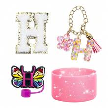 (Excluding Cups) 4 Cup Accessories, 1 Straw Stopper, 1 Coaster, 1 Small Pendant, 1 Letter Sticker