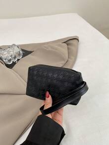 大容量女士通勤包，个性化手提包，2026新款精致小众单肩包，高品质女士包 - 黑色 - 查看 11