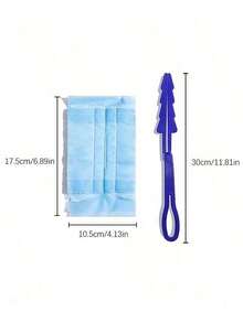 1 套，静电除尘掸，带 10 个可更换除尘刷头，家用除尘刷，手持式除尘扫地刷，洗衣用多用途除尘掸，静电除尘刷头更换 - 轻松清除电子产品、家具、百叶窗和吊扇上的灰尘 - 清洁用品、清洁配件家具、汽车、键盘、清洁用品、清洁工具、圣诞用品