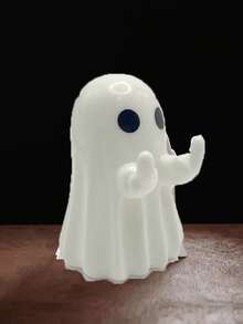 1 pièce Figurine de fantôme d'Halloween, décoration de fantôme, statue de fantôme amusante, figurine de fantôme mignonne, statue de fantôme, décoration d'Halloween pour cadeaux, accessoires, décoration de table maison, nouveaux cadeaux de l'année