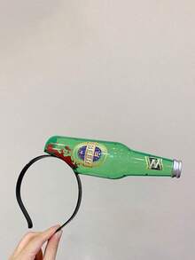 1/4件万圣节头箍见刺刀菜刀剪刀斧头锤仿真穿头吓人菜刀扣恐怖角色扮演道具头箍，万圣节恶作剧拍照道具