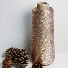 200g 1 Lote de Hilo de Crochet de Metal Brillante de Colores - Fino, Brillante, Ligero, Adecuado para Labores Manuales de Bolsos, Carteras, Cestas, Costura, Artesanía - Proveedor al por mayor, Fácil de Usar, Material Versátil