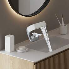 SHIOUCY Bathroom Waterfall Faucet Washbasin Faucet Modern Bathroom Faucet Washbasin Faucet Elegant For Bathroom - A - View 4