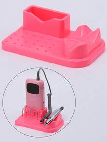 美甲钻机打磨机亚克力收纳盒24孔美甲钻头架收纳化妆品收纳架展示美甲工具 - 彩色 - 查看 19