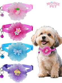 4pcs Adorable Decoration Pet Cat Dog Collar Bell, Help Pet Owners Dress Up Pets, An Ideal Gift For Pets - Multicolor - View 2