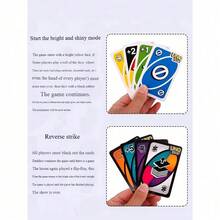 Mattel 美泰游戏 UNO FLIP！双面卡牌游戏，家庭聚会桌游，采用明暗双面卡牌机制，适合 7 岁及以上旅行者（112 张卡牌） - GDR44 美泰 UNO 翻轉撲克牌 - 查看 9