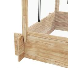 Outsunny 2In1 Wooden House Planter Box Natural - Natural Wood1 - View 8