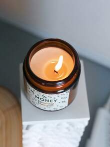 1pc, 100g Large Capacity, Long - Burning, Premium Soy Wax, Sea Salt And Sage Scented Candle, Modern Style, Brown Glass Jar, For Home Decoration/Gifting (For Girlfriend, Family, New Home, Party, Holiday Scenarios)