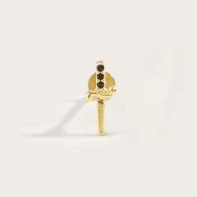 1pc Stainless Steel Diamond Sword Stud Earrings, Suitable For Women's Daily Wear - Sword - View 7