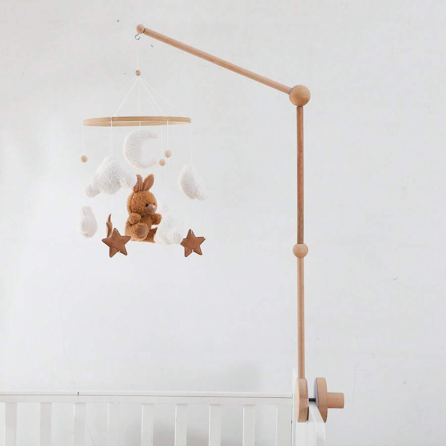 Upgraded Large Size Children's Room Decor Storage Bedding Accessories, Baby Crib Hanging Decor Bracket, Suitable For Various Cribs, Easy Assembly Detachable Hanging Bracket