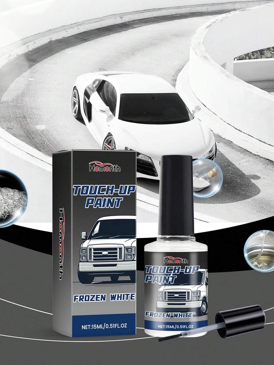 Car Scratch Touch Up Paint Repair Small Scratches Pearl White Color-Matched For Diy Auto Body Paint Fixer Restoration For All Vehicles - 白色 - 查看 1