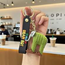 Classic Shanhaijing Wooden Stick Person Keychain Italian Brainrot Abstract Pendant Tung Tung Tung Sahur Funny Accessory Tralalerotralala Car & Backpack Pendant Halloween Accessories Teachers Day