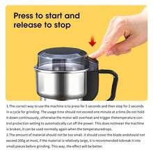 Multifunctional Home Electric Coffee Grinder - High Power Machine For Kitchen Cereal, Nuts, Beans, Spices & Grains - Xem 10