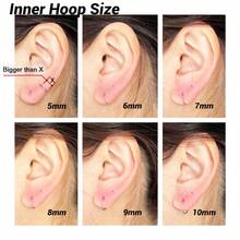 1 pièce Anneau de nez Septum 1,0 mm 1,2 mm Anneau pour Narine Septum Cartilage Hélix Daith Tragus Rook Conque Lèvre Lobe d'oreille Piercings Acier inoxydable chirurgical 316L Boucles d'oreilles charnières sans soudure, Diamètre 5 mm-16 mm