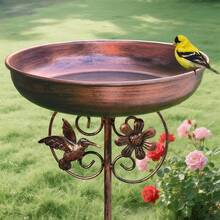 1pc European Retro Cast Iron Bird Feeder For Courtyard, Villa And Garden. Rust And Oil Resistant. Dual-Use Outdoor Decoration For Wild Birds. Observatory, Wedding Festival Decoration. Practical Gift For Bird Watching Enthusiasts. - Multicolor - View 8