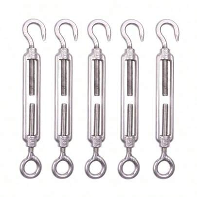 5 stücke Spannschloss Draht Spanner M6 Edelstahl Draht Einstellbare Haken und Auge Seil Spanner Heavy Duty