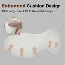 Saddle Stool With High-Density Sponge Cushion, Stable Stricture, Easy Assembly - trắng - Xem 4