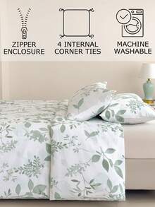 柔软爱心图案被套套装 - 最佳两件套/三件套床上用品套装 - 包括 1 个床被套和 1/2 个枕套 - 价格实惠，品质优良，适用于单人床、双人床、加大双人床、标准双人床，闪亮金色金属质感被套床单套装 - 綠色 - 查看 4