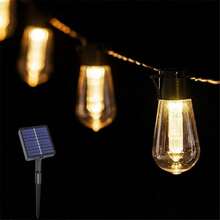 1PC 5M10LED/8M20LED Outdoor Waterproof Solar LED Papaya Light String, With Eight Lighting Modes, Suitable For Parties, Camping, Gatherings, Houses, And Path Decoration - Papaya Lamp (lithium Battery) - View 3