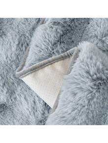 1pc Faux Rabbit Fur Sofa Cover, Warm & Thick Plush Pet Friendly Anti-Slip Sofa Protector For Bedroom, Office, Living Room, Home Decor