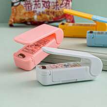 1pcs Mini Sealing Machine Small Household Laminator Snack Moisture-Proof Sealing Artifact Portable Hand-Pressed Plastic Bag Sealing Machine With Built-In Battery