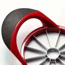 16 Slices Apple Slicer And Corer - Stainless Steel Fruit Divider Tool For Apples, Pears, And Potatoes, Convenient And Fast Manual Kitchen Utensil, Dishwasher , Perfect Gift For Home Cooking Enthusiasts - Đỏ và đen - Xem 8