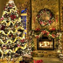 300/500cm Luces de cinta dorada para árbol de Navidad - Luz cálida transparente con remolino, decoración interior para fiesta de Navidad, adorno navideño (Baterías no incluidas) Decoración navideña XMAS Decoración del árbol de Navidad Regalo de decoración Decoración de Acción de Gracias Boda Decoración del hogar Decoración de otoño Decoración de otoño Decoraciones de cumpleaños para regalos Suministros para fiestas Interior Exterior Jardín Decoración de festividades Decoración de Halloween Decoración de pared Adornos de Halloween