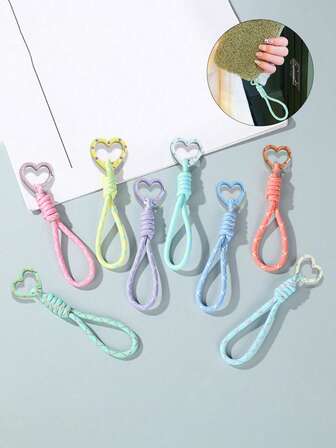 Cordón para teléfono móvil de colores en bloque, estilo trenzado y corto, colgante de teléfono móvil, cordón para taza de agua, material cómodo, duradero y no se rompe fácilmente, adecuado para trabajo, viajes, ir y venir, compras, hogar, regalo para amigos, familia, colegas, regalos festivos, recuerdos