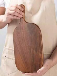 1 件木制创意切菜板、肩球棒砧板、实木面包板、披萨板、寿司板、水果蔬菜不对称双面切菜板、水果托盘、小吃托盘、餐具托盘、餐桌装饰托盘、乡村厨房必备、圣诞节、节日礼物