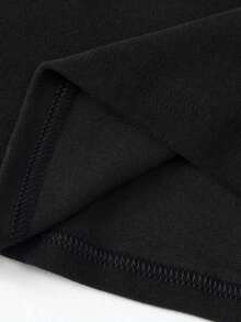 3pcs Boys' Solid Color Thermal Fleece Turtleneck Long Sleeve Base Layer T-Shirts, Autumn/Winter