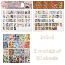 Bộ sticker phong cách retro, 45 tờ/cuốn, bộ sưu tập kỷ niệm lãng mạn Nhật Bản, chủ đề cô gái anime, họa tiết ẩm thực phong phú, vật liệu trang trí DIY đa năng. - Một cỡ - Xem 18